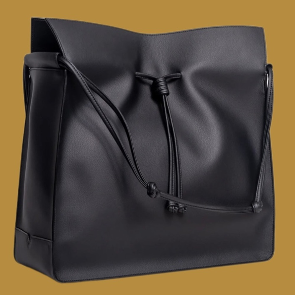Von Holzhausen Vegan Leather The Large Shopper Tote + Custom Acrylic Shaper